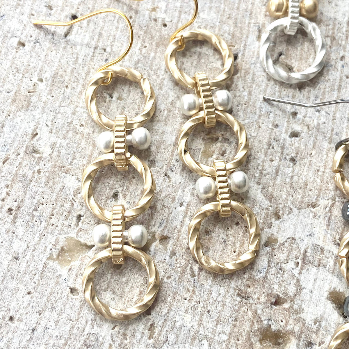 VB&CO Designs Handmade Jewelry - Handmade earrings matte metal  Boutique Jewelry Trending Now