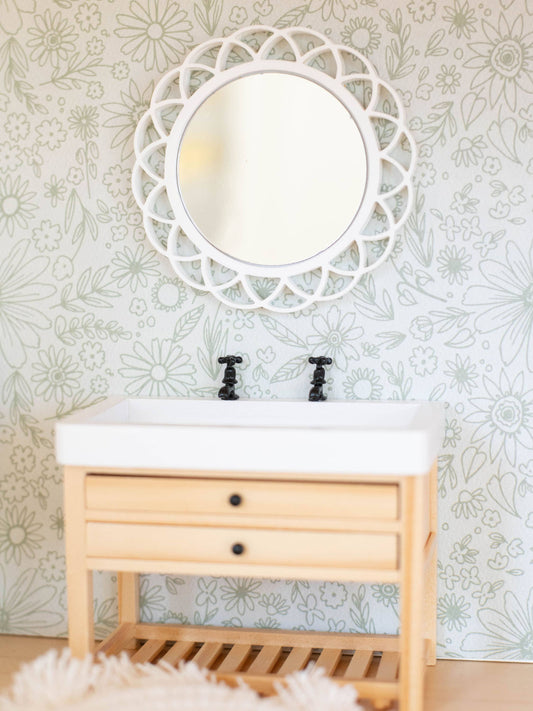 Macy Mae Dollhouse Designs - Dollhouse Florina Scalloped Mirror | Multiple Colors