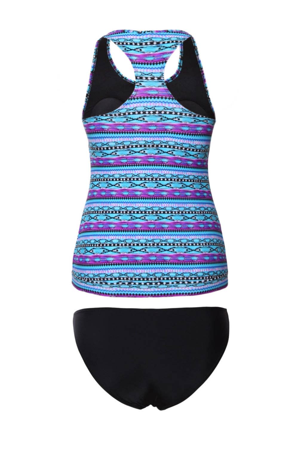 FULL TIME PURCHASE - Tribal Beach Ethnic Print 2pcs Tankini Swimsuit