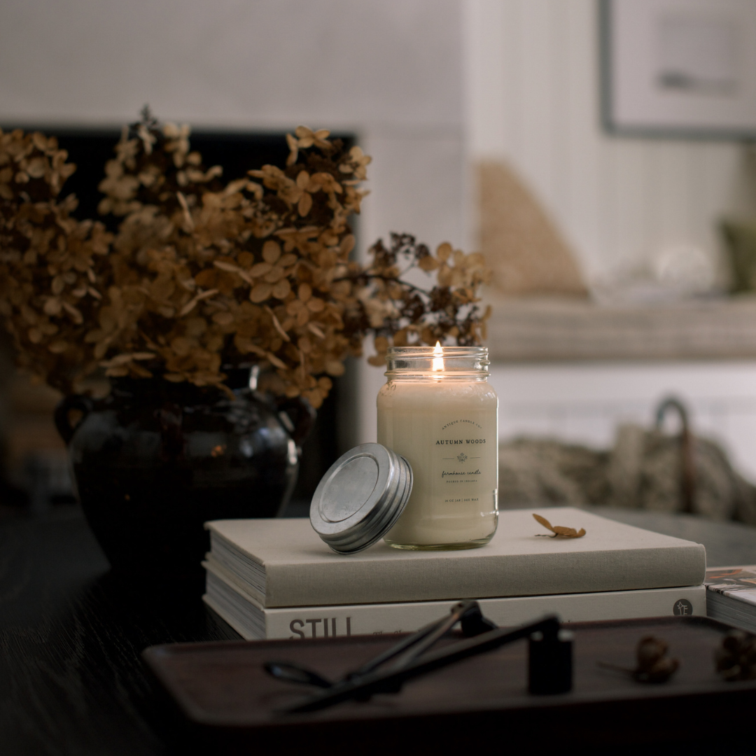 Antique Candle Co.® - Autumn Woods - Soy Wax Mason Jar Candle
