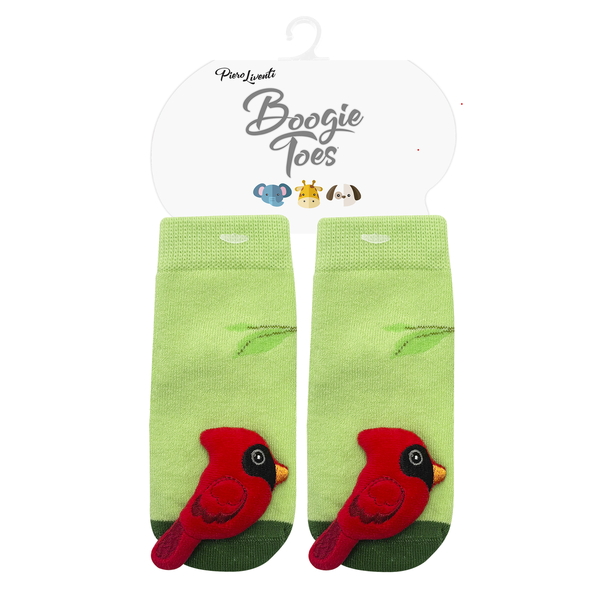 Boogie Toes - Red Cardinal Bird Boogie Toes Rattle Socks