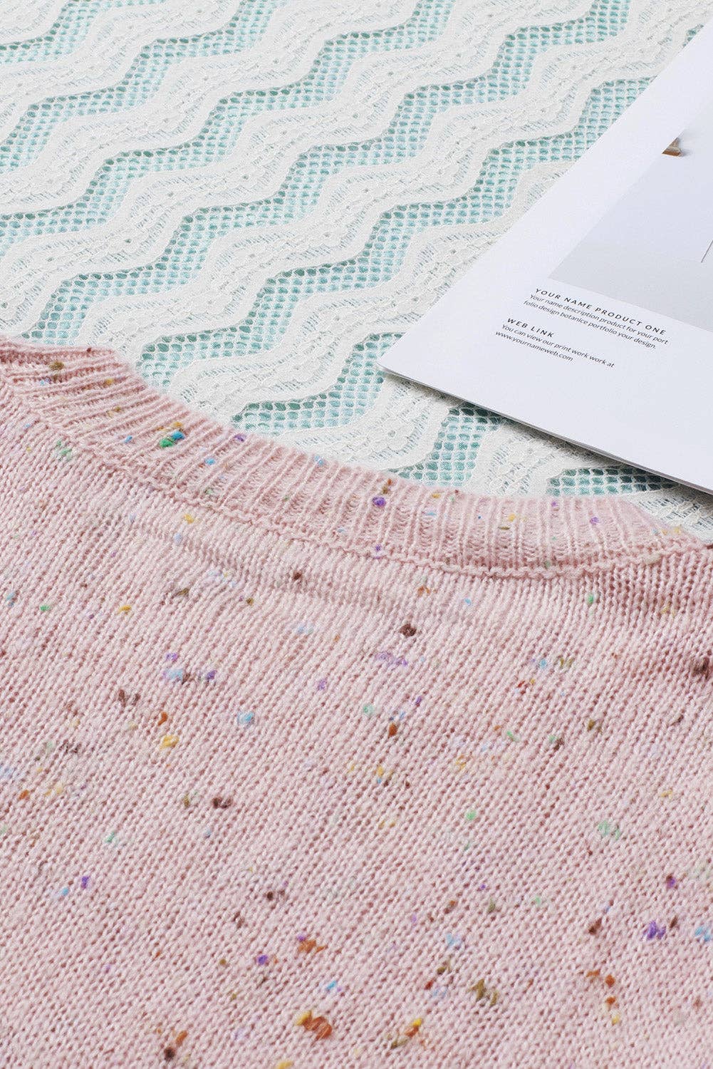 Lovesoft - Pilling Detail Patterned Sleeve Sweater