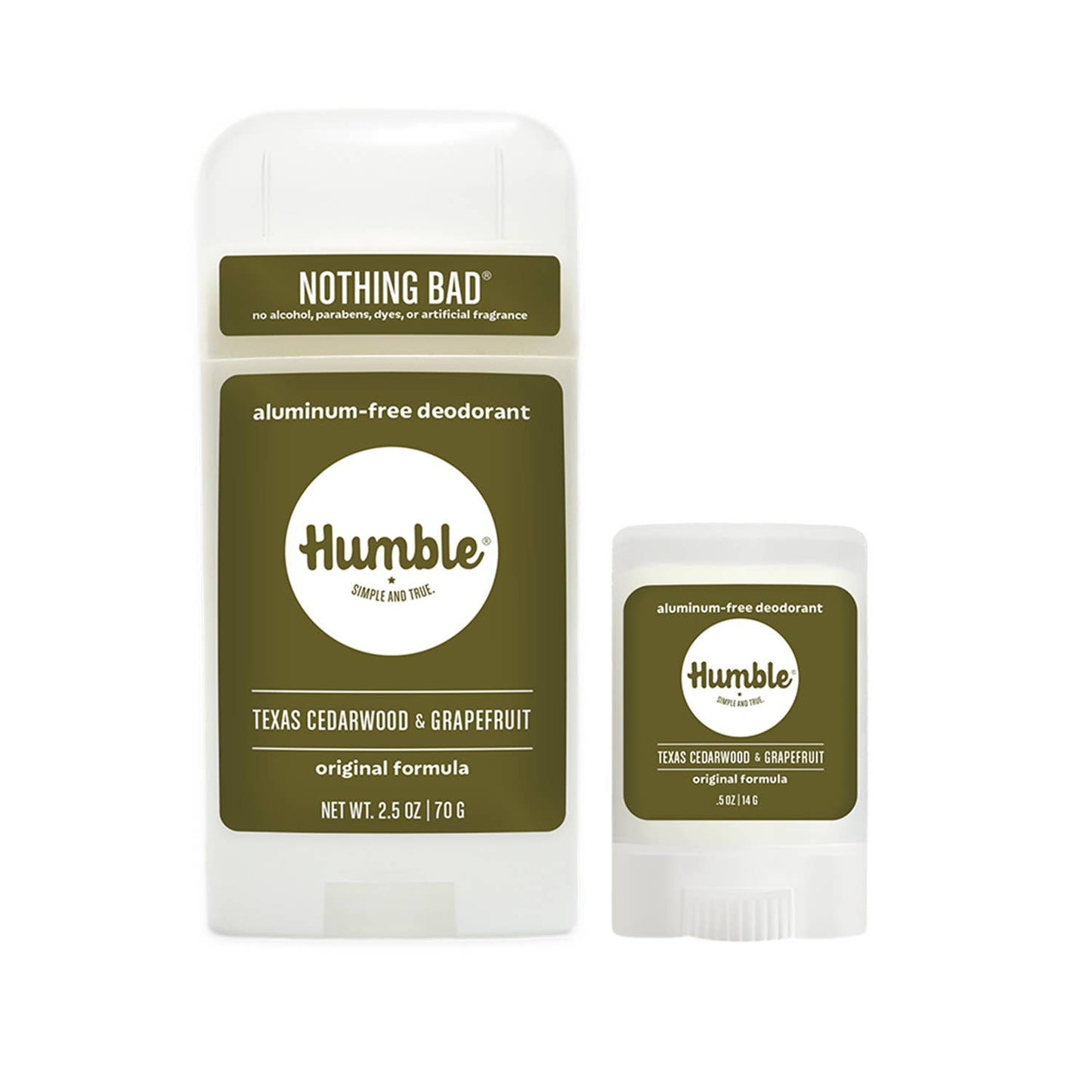 Humble Brands, Inc. - Texas Cedarwood & Grapefruit Original Travel Deodorant