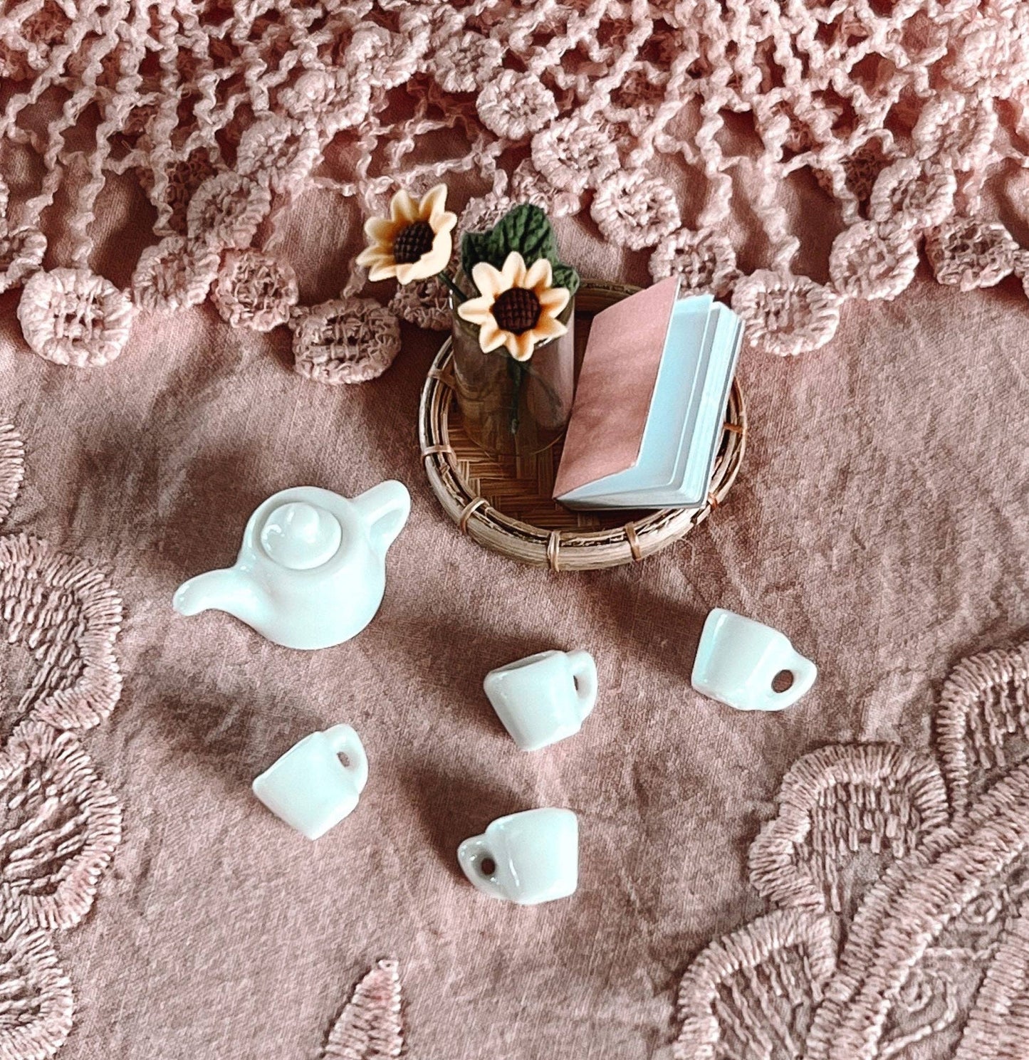 Macy Mae Dollhouse Designs - Tea Set | Various Colors