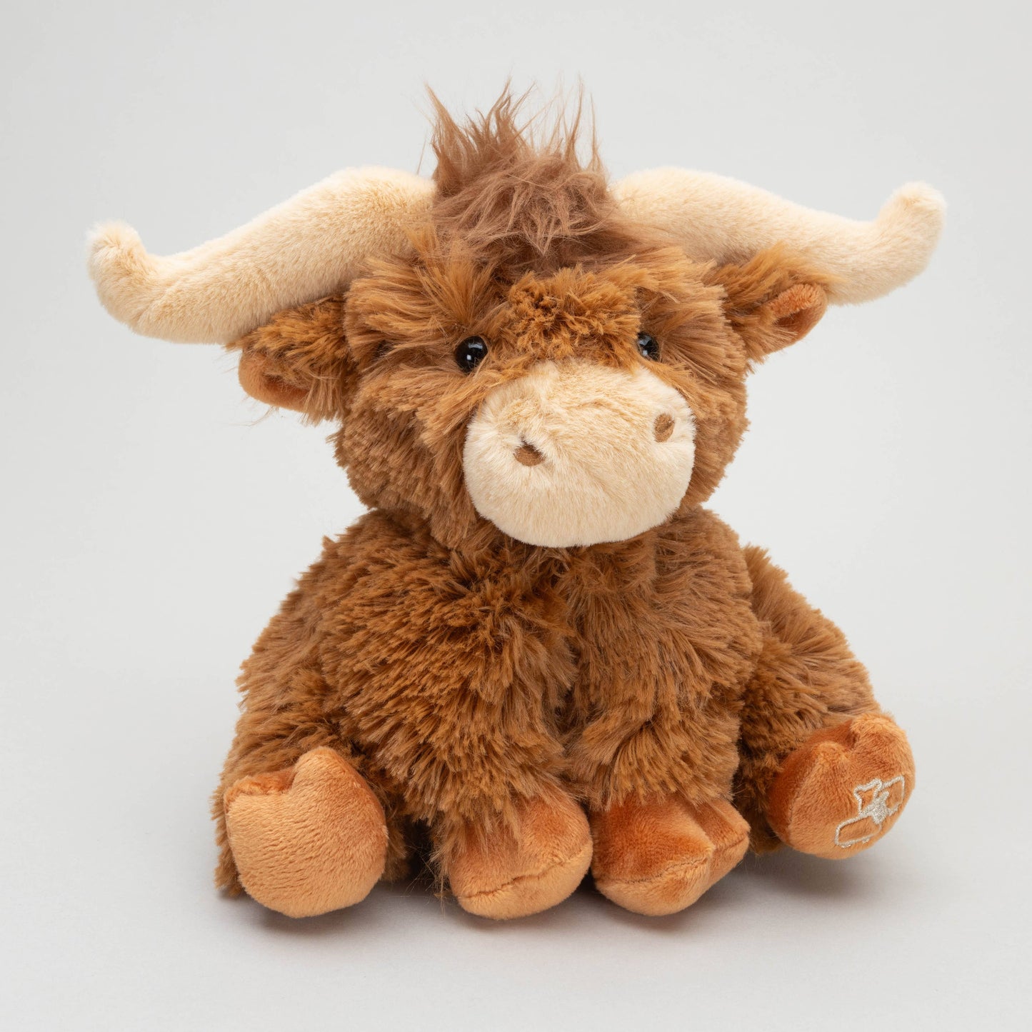 Jomanda Soft Toys & Accessories - Horny Highland Cow Plush Brown Small Soft Toy - 18cm