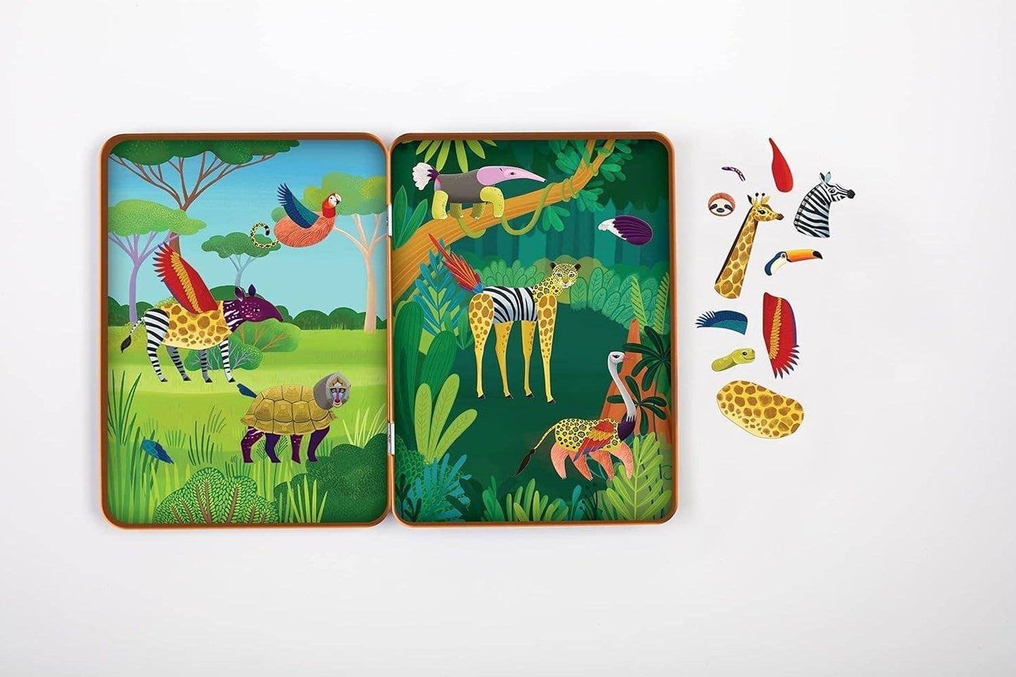 Chronicle Books - Wild Mix-Up Magnetic Build-It