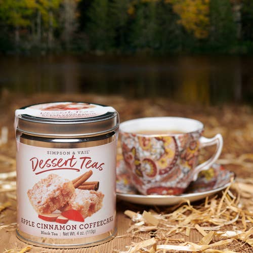 Simpson & Vail - Apple Cinnamon Coffeecake Black Dessert Tea - 4 Ounce Tin