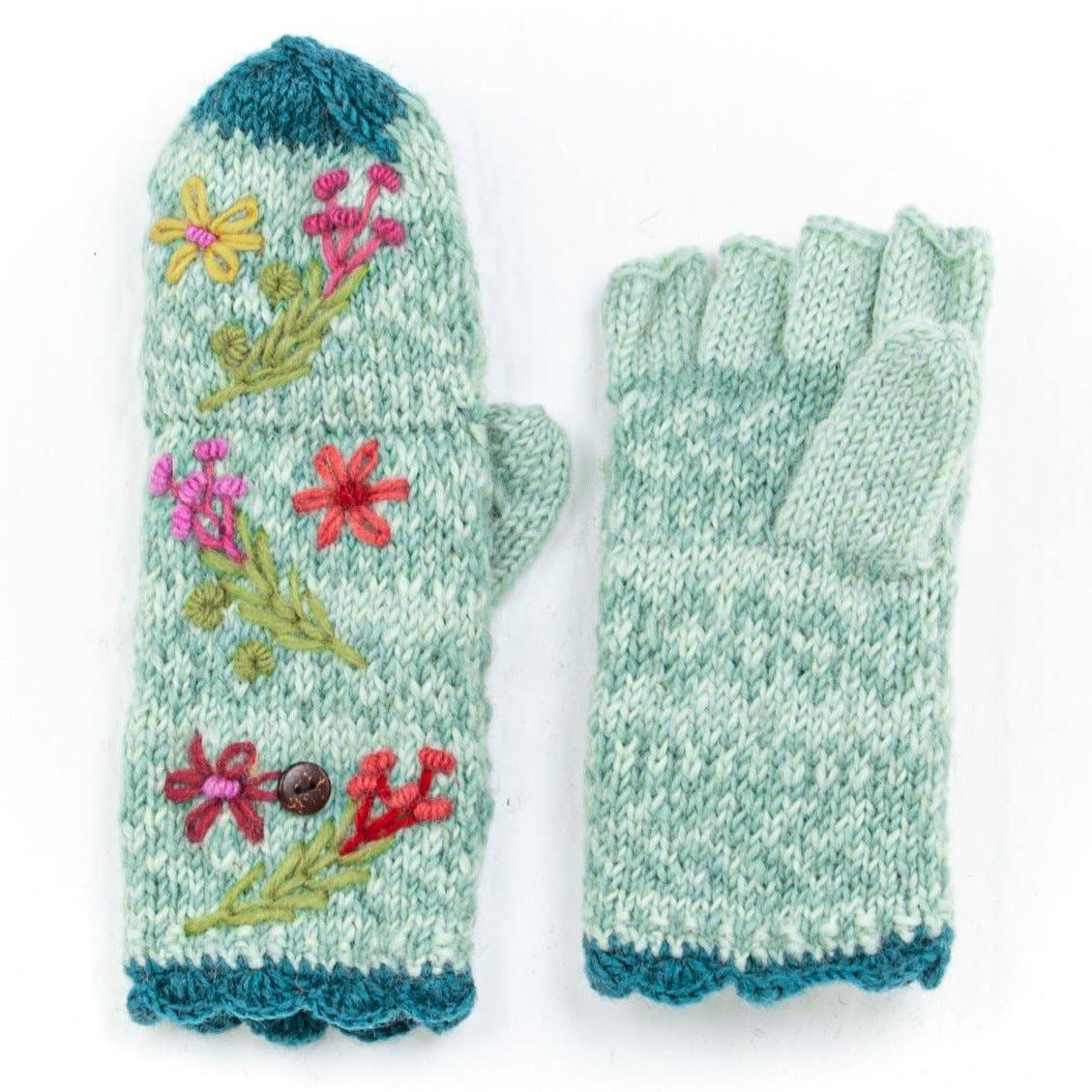 Lost Horizons Knitwear - Sadie - women's wool knit finger mittens