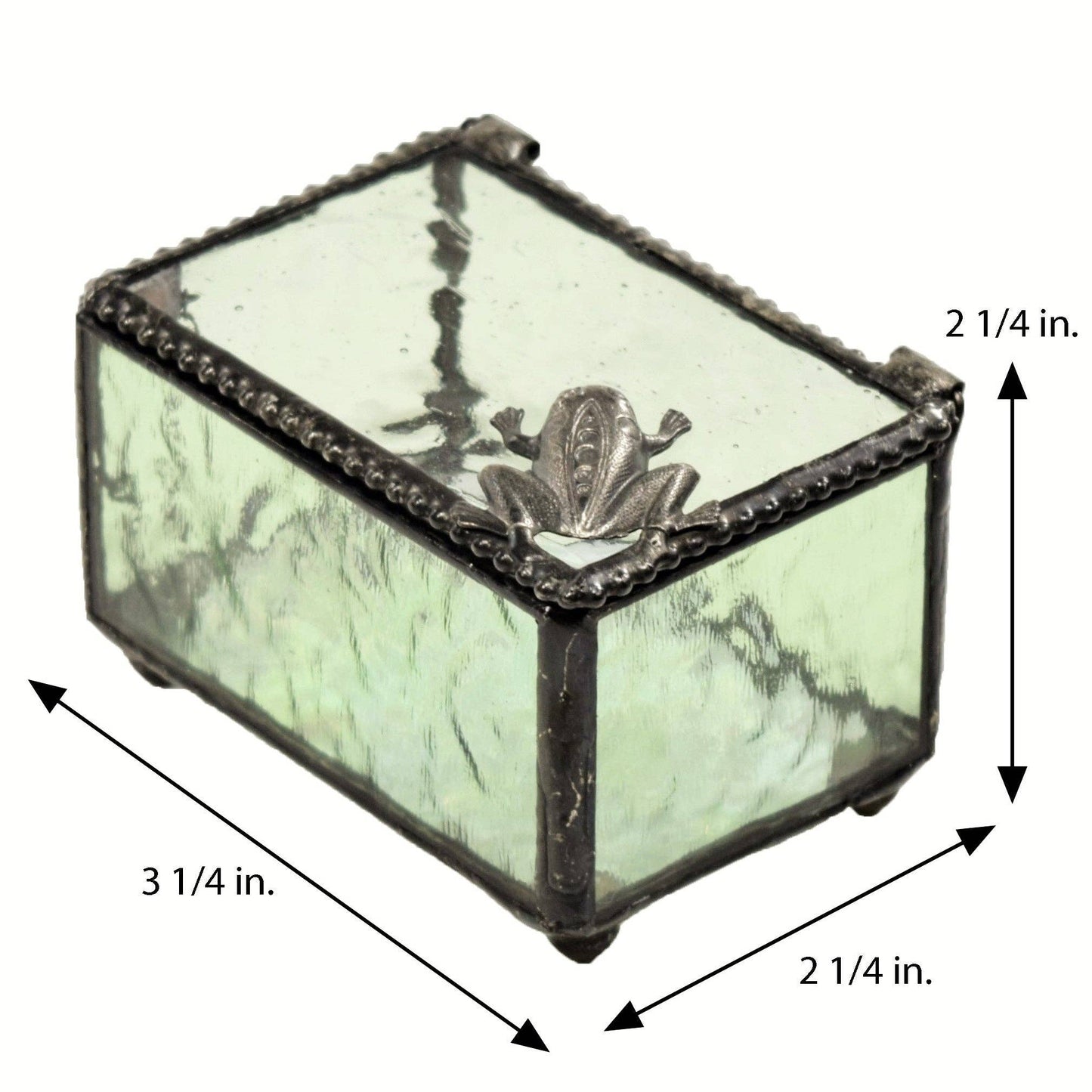 J Devlin Glass Art & Bert Anderson Collection - Box 174 Green Frog Box