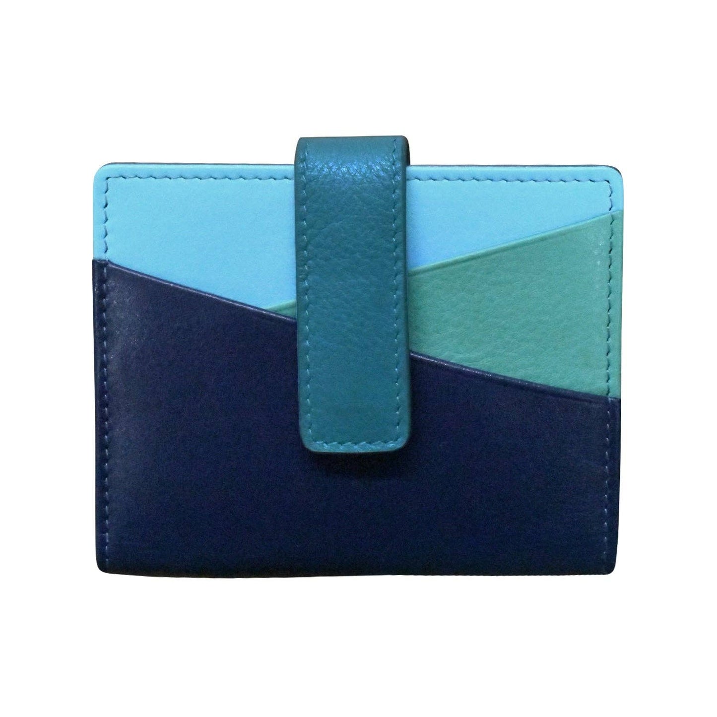 ili New York - 7803 MINI ASYMMETRIC CARD WALLET WITH TAB