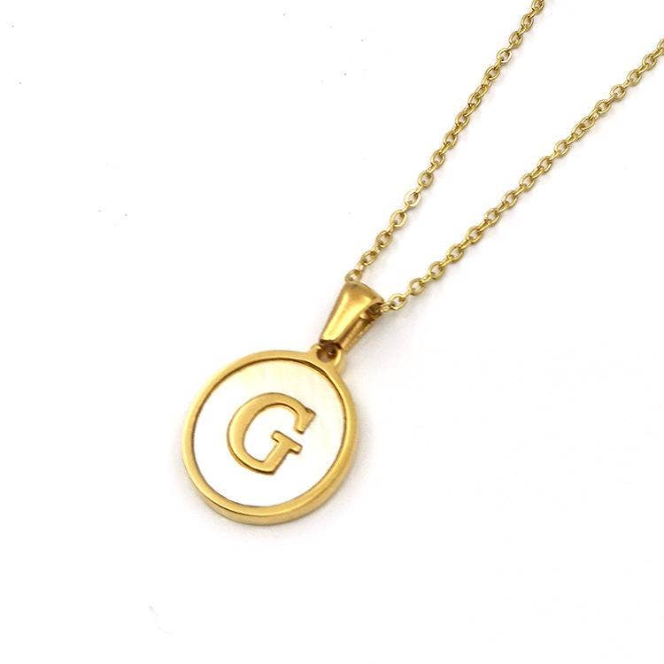 Mio Queena - Round 18K Gold-plated Stainless Steel 26 Letters Necklace