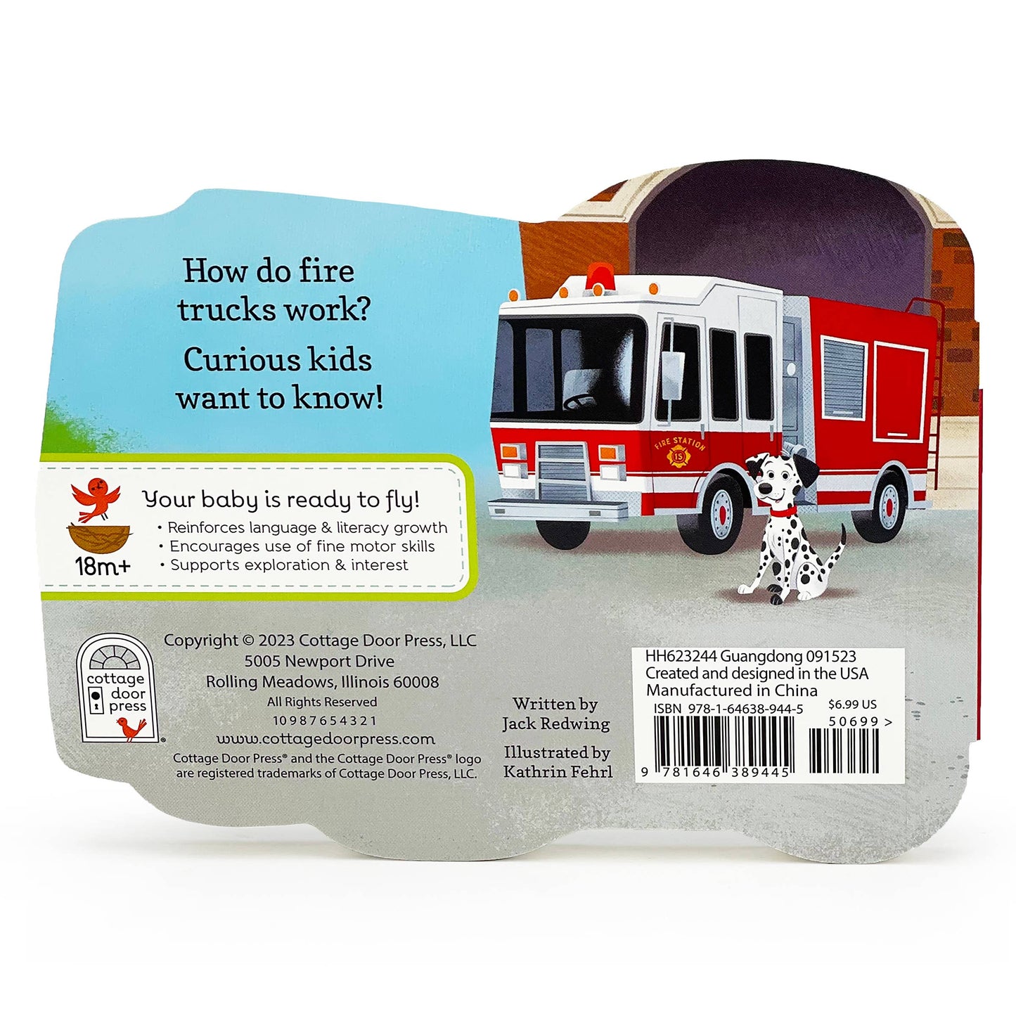 Cottage Door Press - How Fire Trucks Work Shaped Board Book