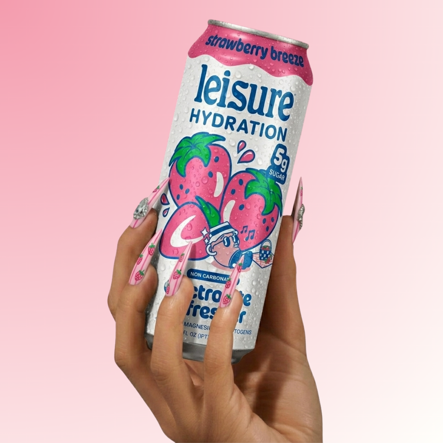 Leisure Hydration - Leisure Hydration Electrolyte Strawberry Breeze (16 x 12oz)