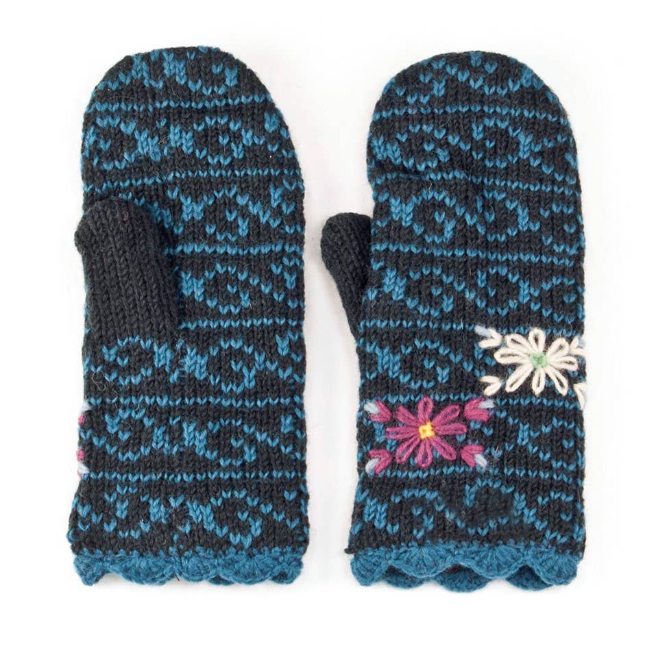 Lost Horizons Knitwear - Ballad - women's wool knit mittens