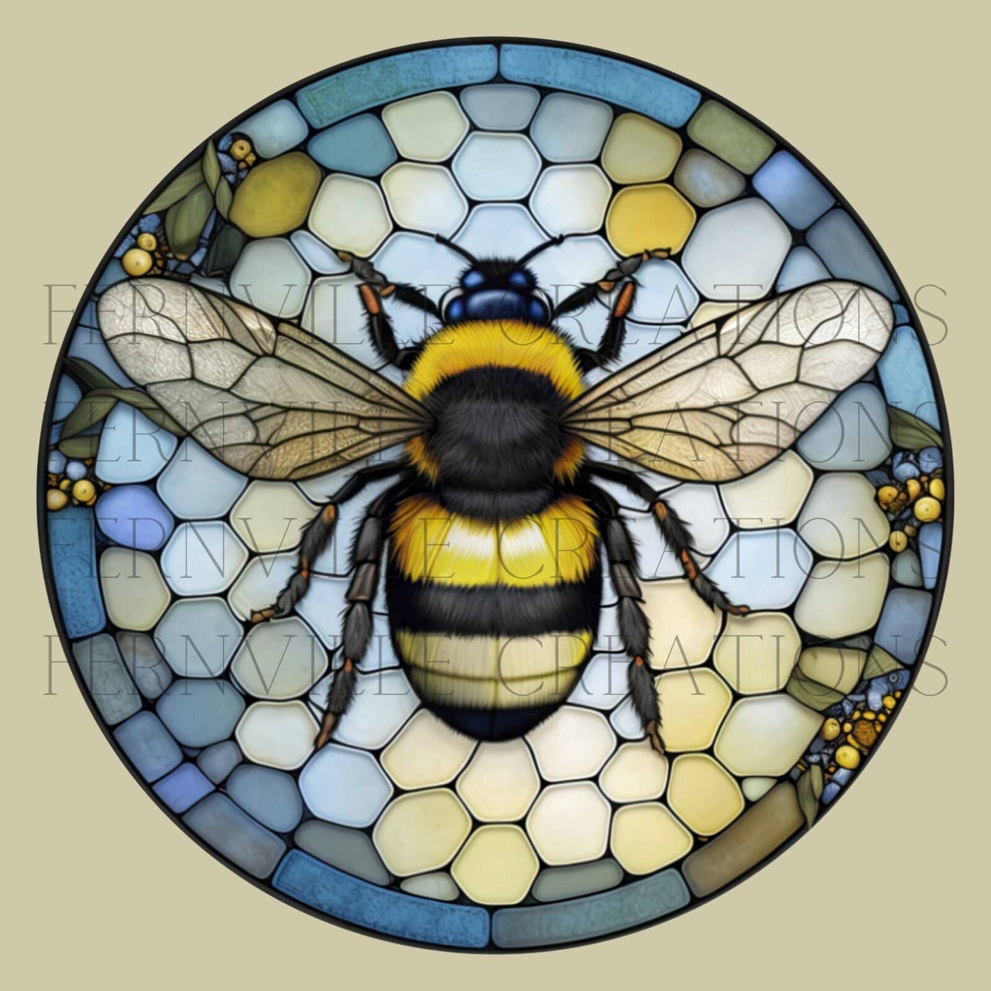 Fernville Creations - Bee Coaster, Bee Keeper Gift, Nature Inspired Home Decor