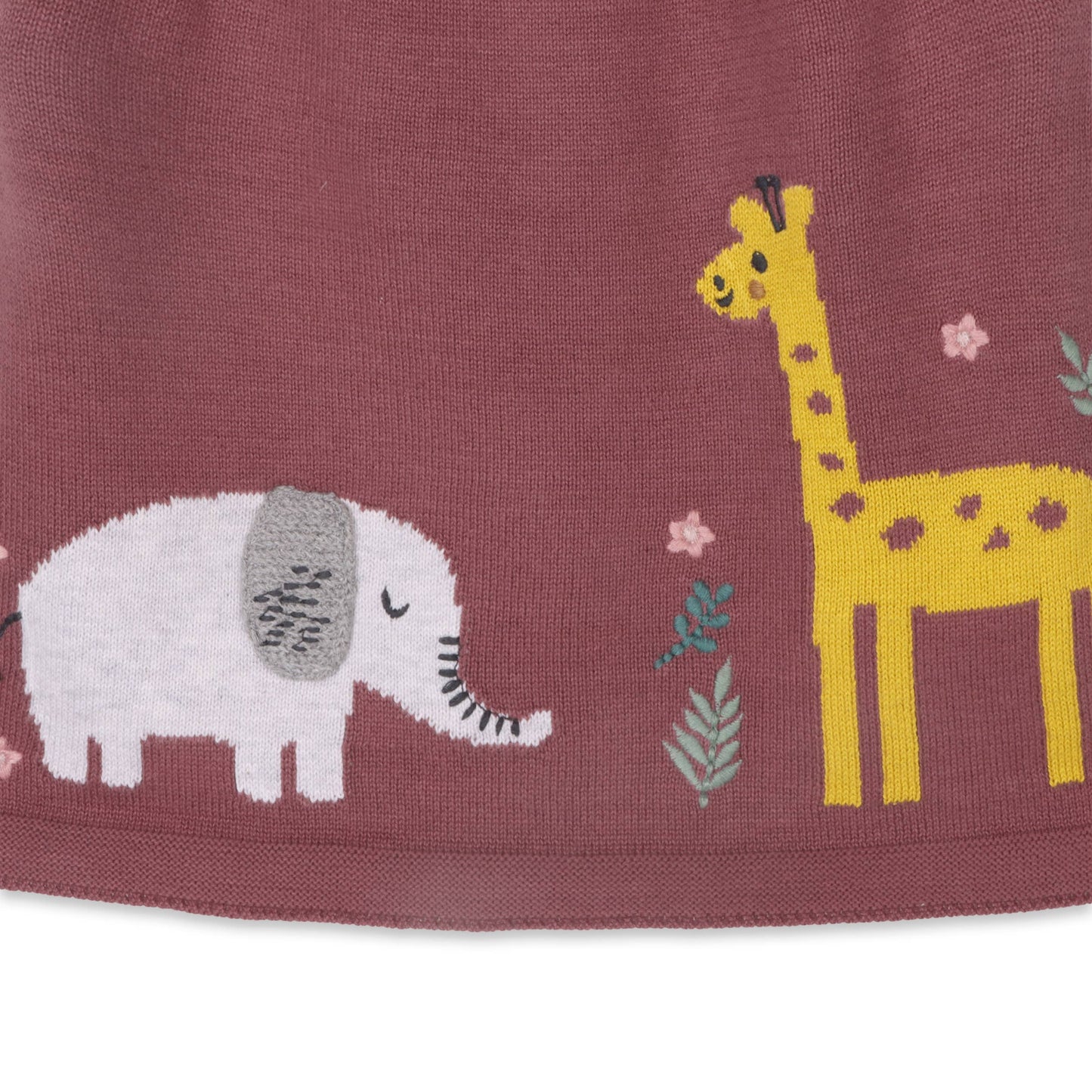 Viverano Organics - Giraffe Elephant Buddy Organic Baby Tunic Dress & Bodysuit