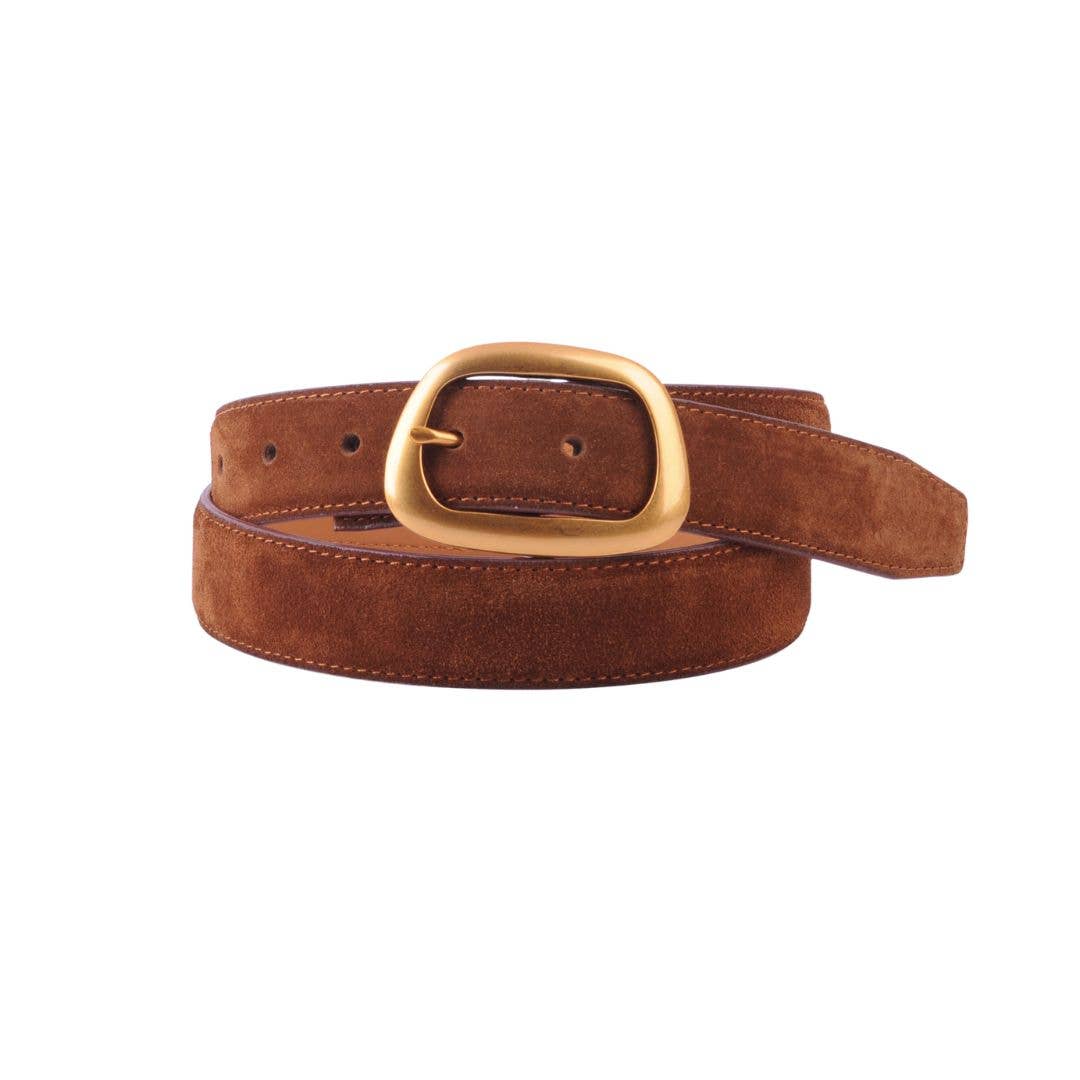 Most Wanted USA - Suede Belt with Organic Shape Buckle | Everyday accessory