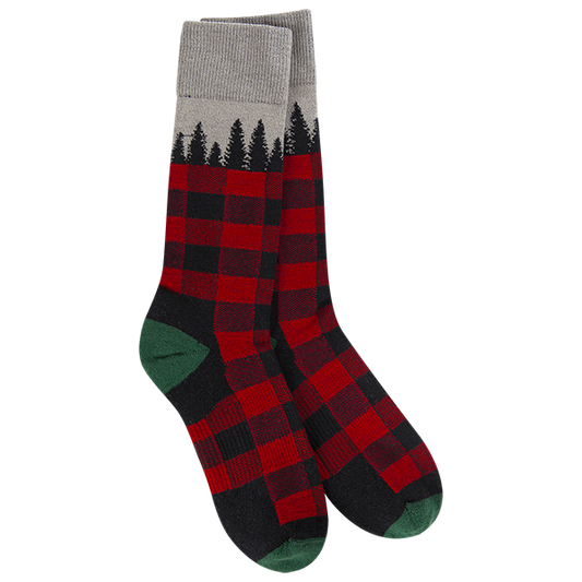 World's Softest® Socks - Woods Crew Buffalo Tree Plaid