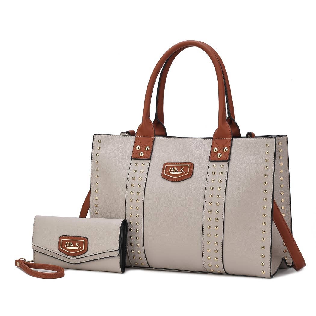 MKF Collection - MKF Davina Tote Handbag and Wallet Vegan Leather Women