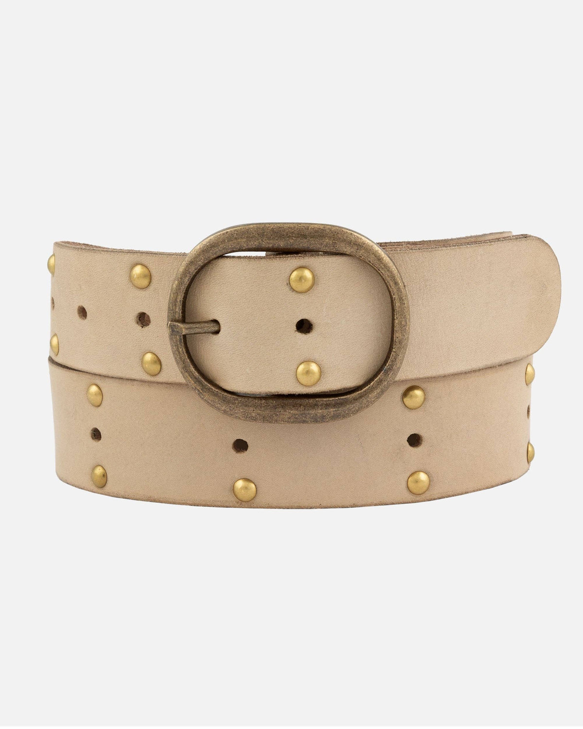 Amsterdam Heritage Leather Belts, Bags, Jackets & Apparel - Devi | Antique Brass-Accented Leather Belt