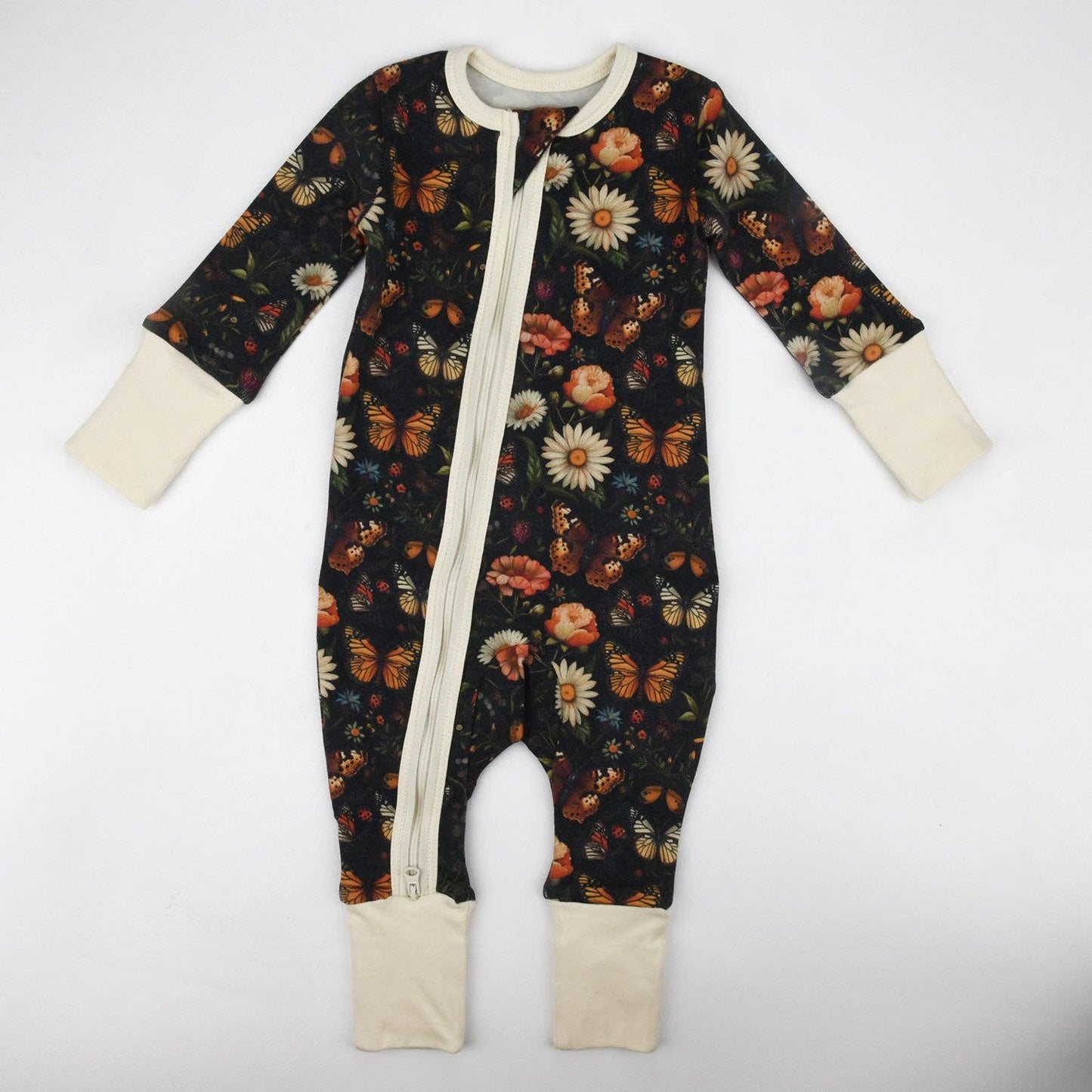 Earthy - Organic Cotton Baby Pajamas 2-Way Zip Front Zipper Sleeper, Avery