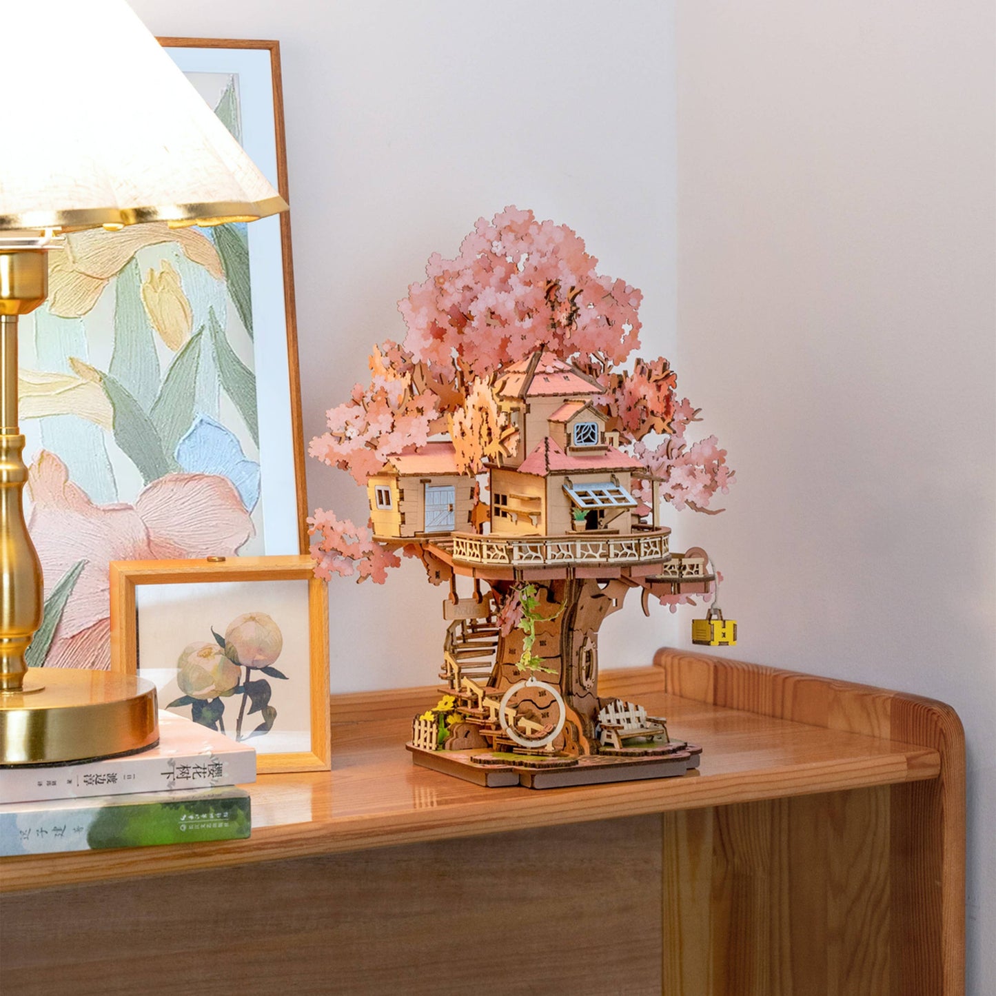Hands Craft - DIY Wooden Puzzle: Sakura Tree House