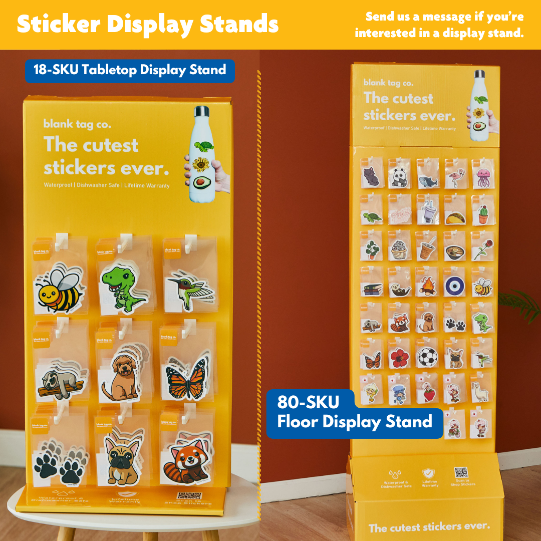 Blank Tag Co. Stickers - Waterproof Stickers - Peanuts® Snoopy Hugging Woodstock Waterproof Sticker