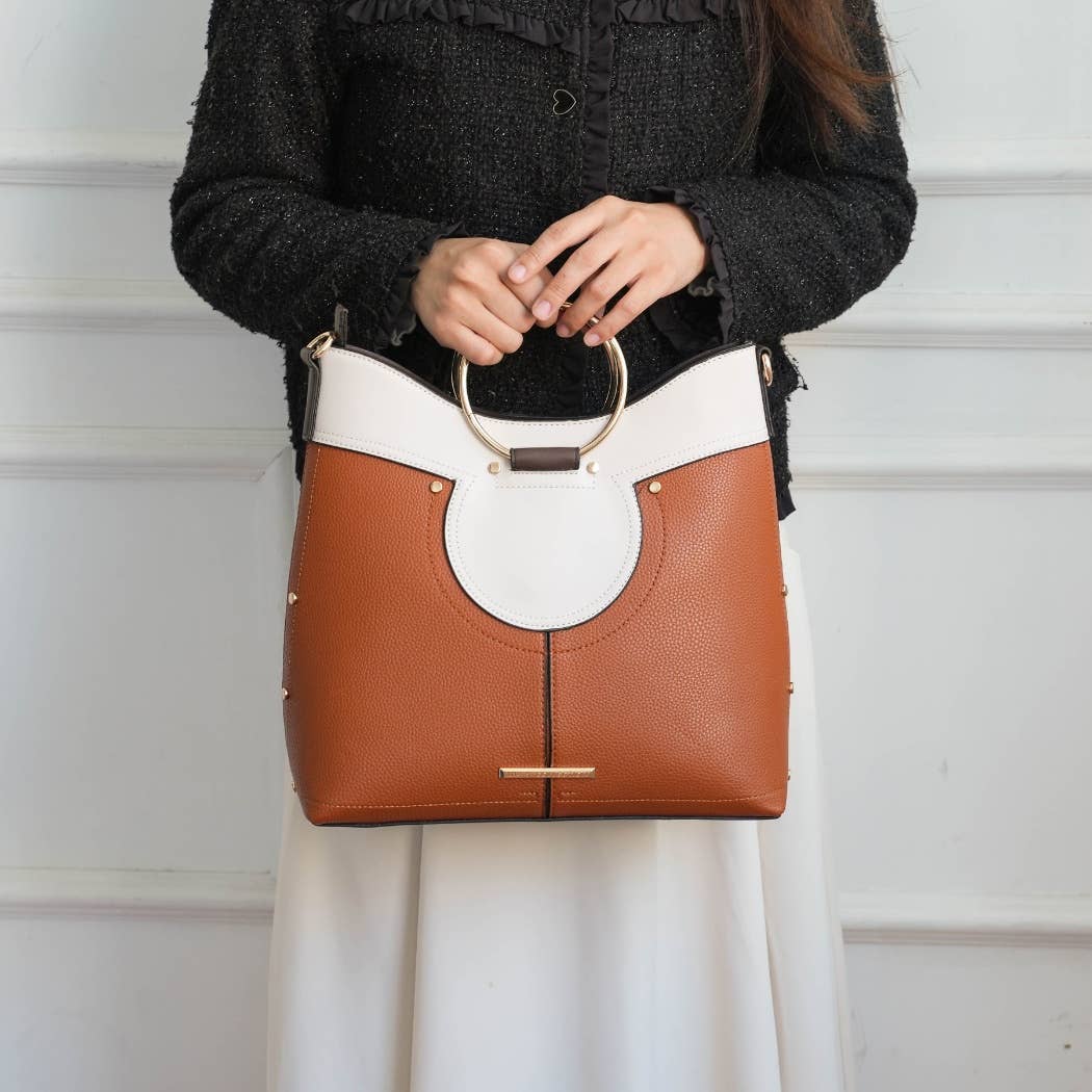 MKF Collection - MKF Kylie Top Handle Satchel Handbag Vegan Leather