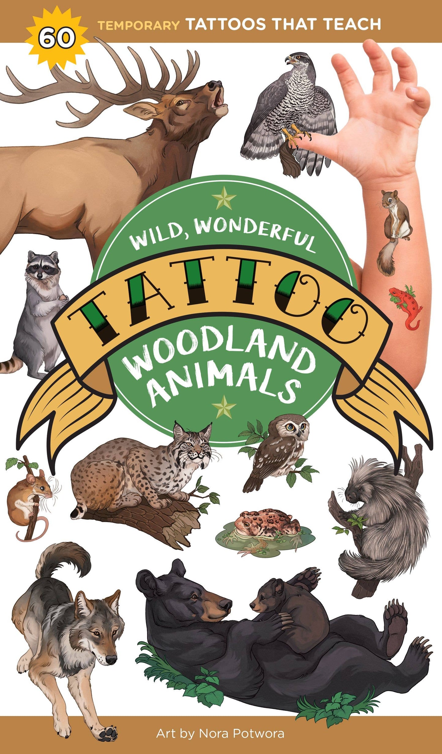 Hachette Book Group - Wild, Wonderful Tattoo Woodland Animals