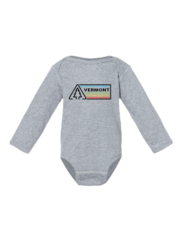 MT Brand Apparel - Tri Pine   - Custom - Baby Long Sleeve One Piece