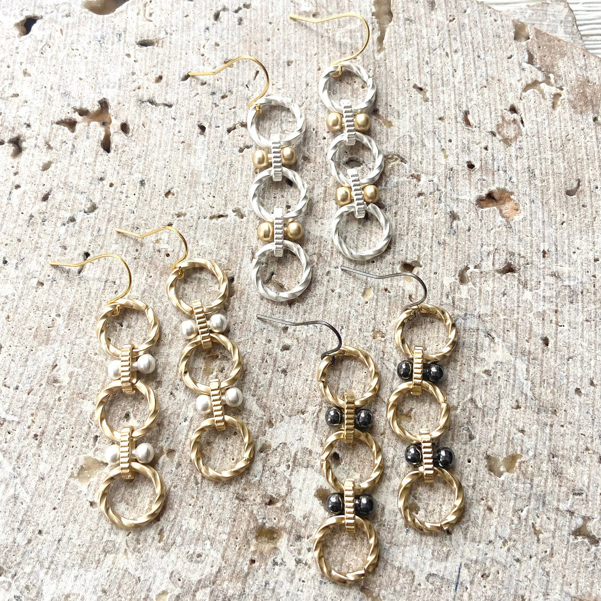 VB&CO Designs Handmade Jewelry - Handmade earrings matte metal  Boutique Jewelry Trending Now