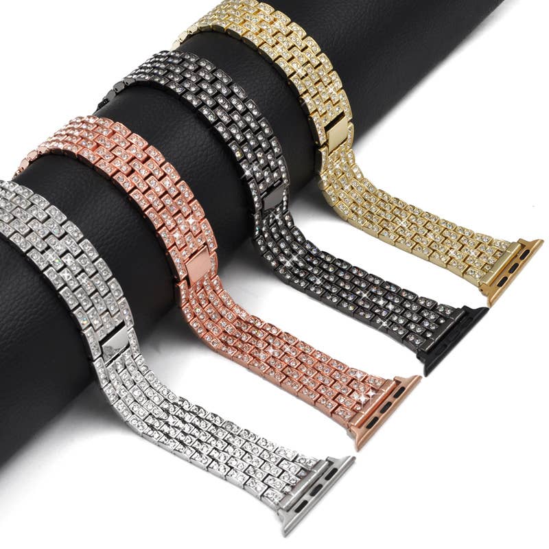 ShopTrendsNow - Crystal Rhinestone Sparkling Band for Apple Watch All Series