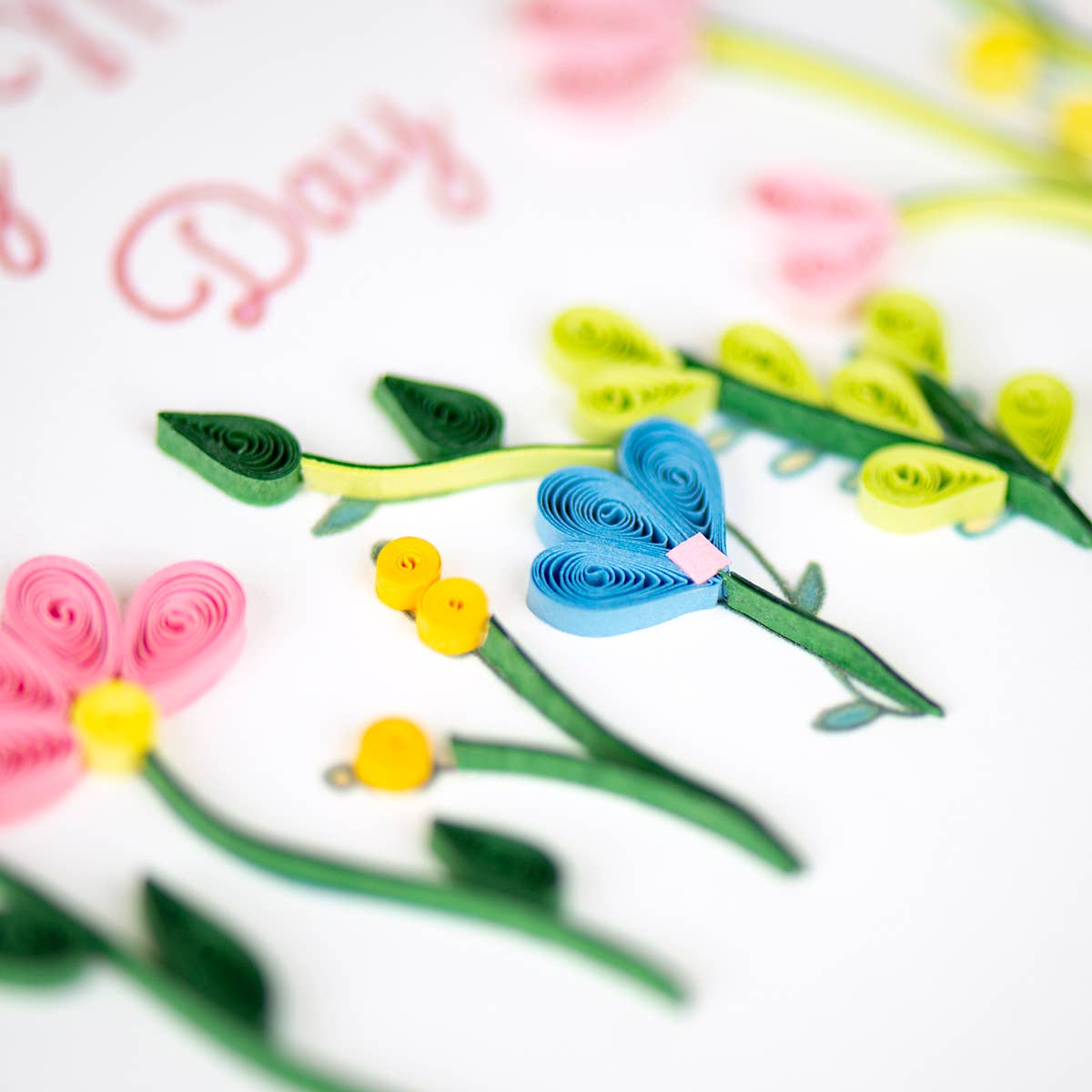 Quilling Card - Quilled Wildflower Mother’s Day Card | Handmade Card