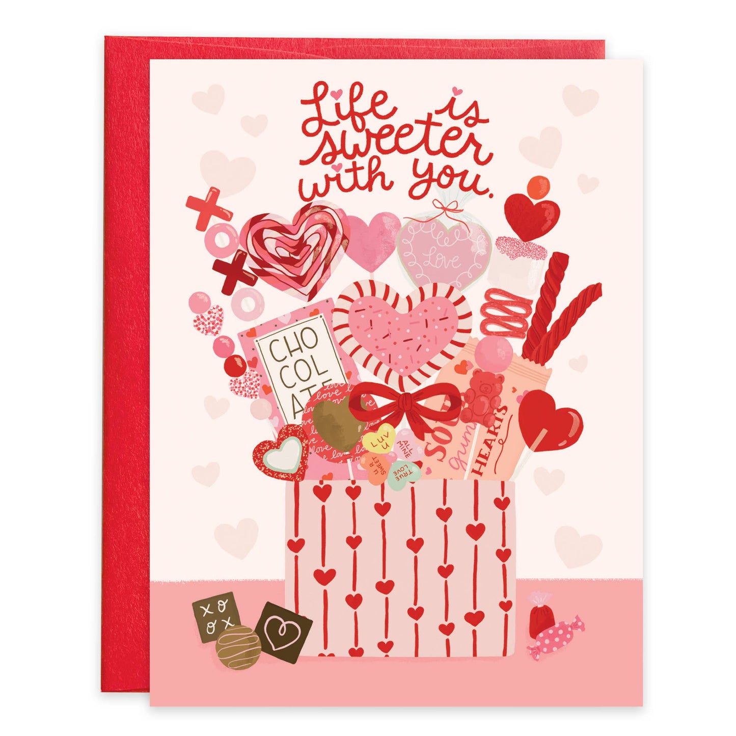 GINA B DESIGNS - Valentine Greeting Card - Sweets