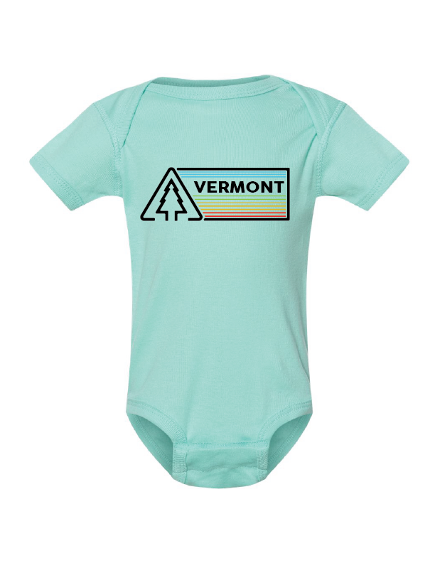 MT Brand Apparel - Tri Pine  - Custom - Baby Short Sleeve One Piece