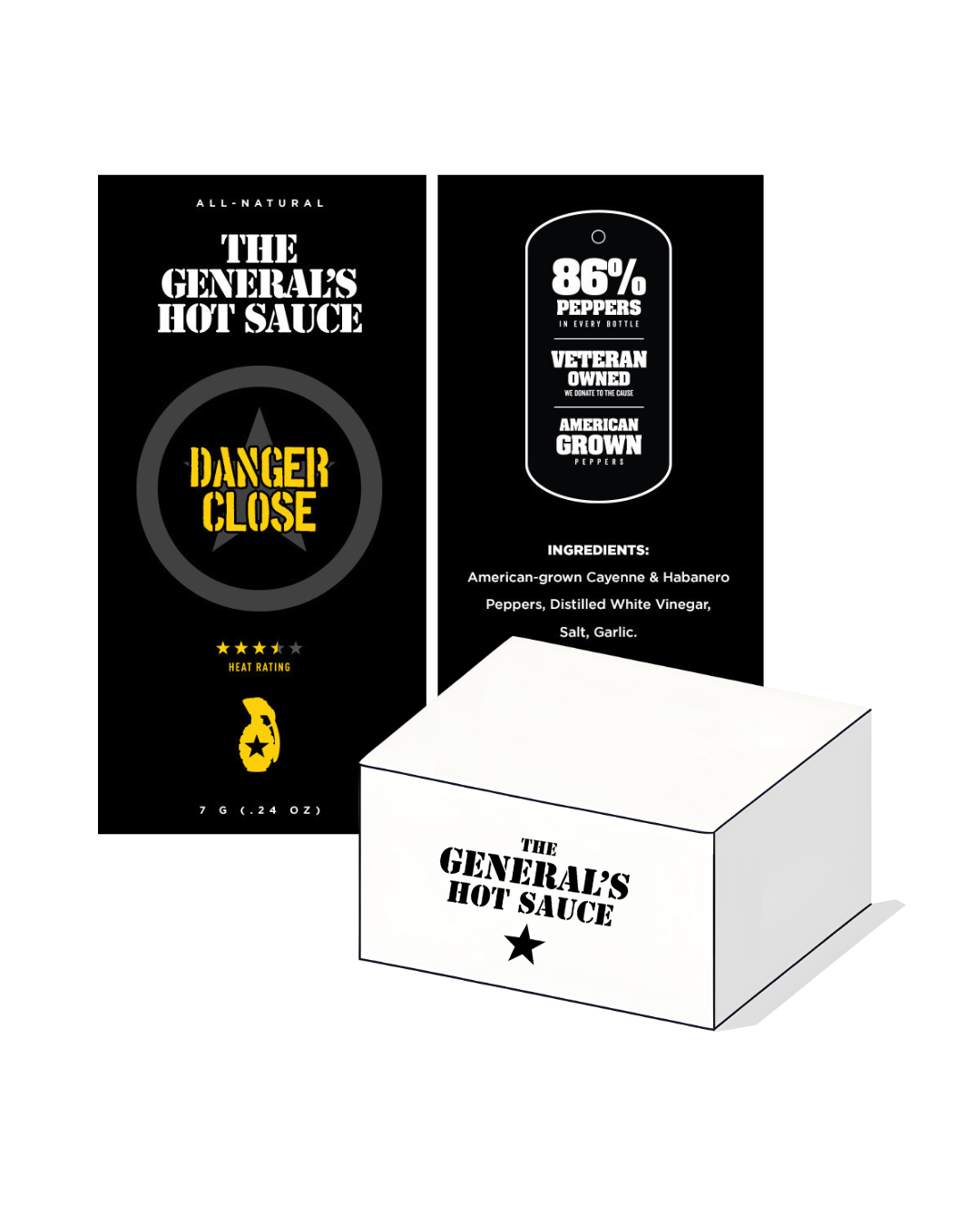 The General's Hot Sauce - FREE (Not $10) Danger Close Sample Box - See description