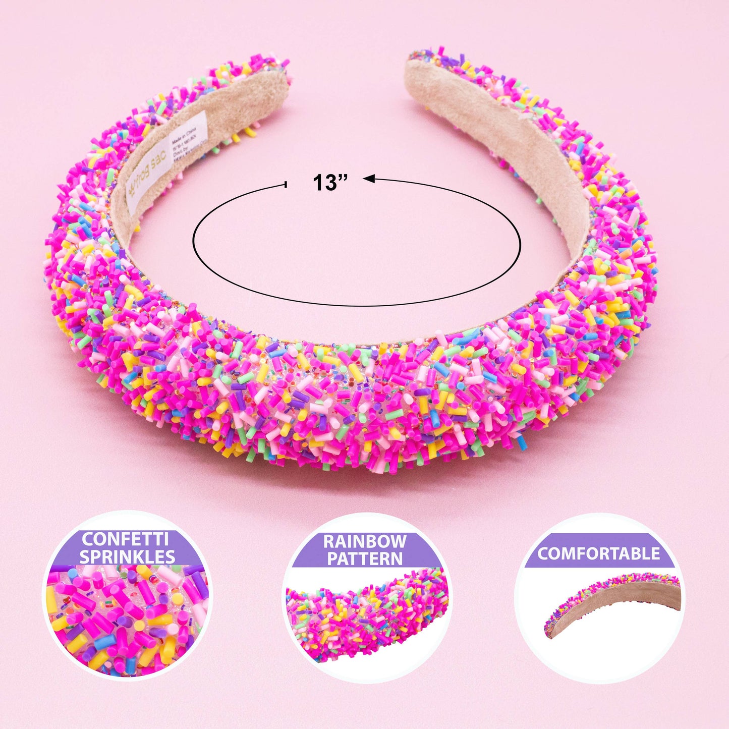 Frog Sac - Padded Sprinkles Headband
