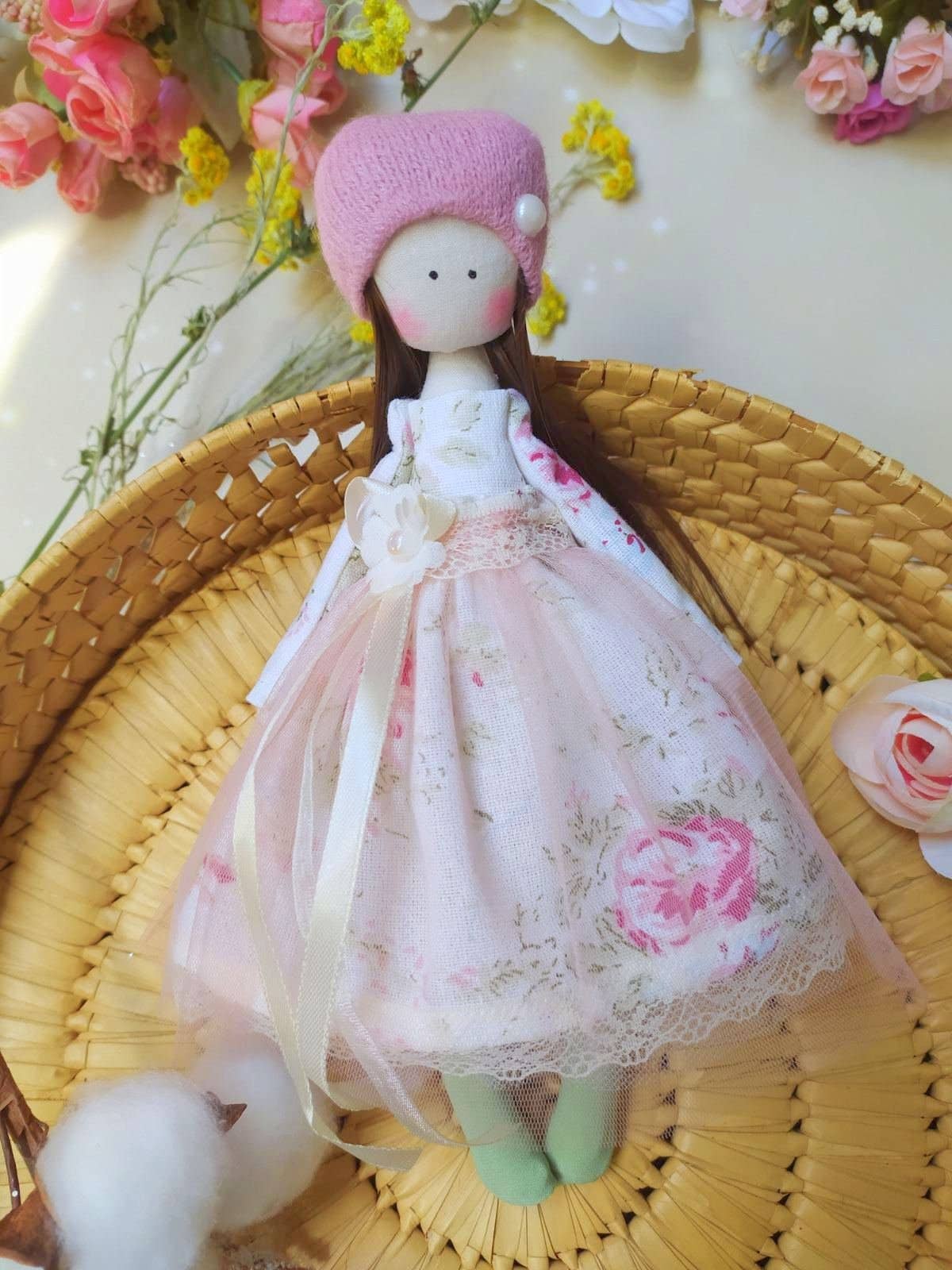 ChernikovaNataliya - Handmade Shabby Chic Ballerina Rag Doll for Girls