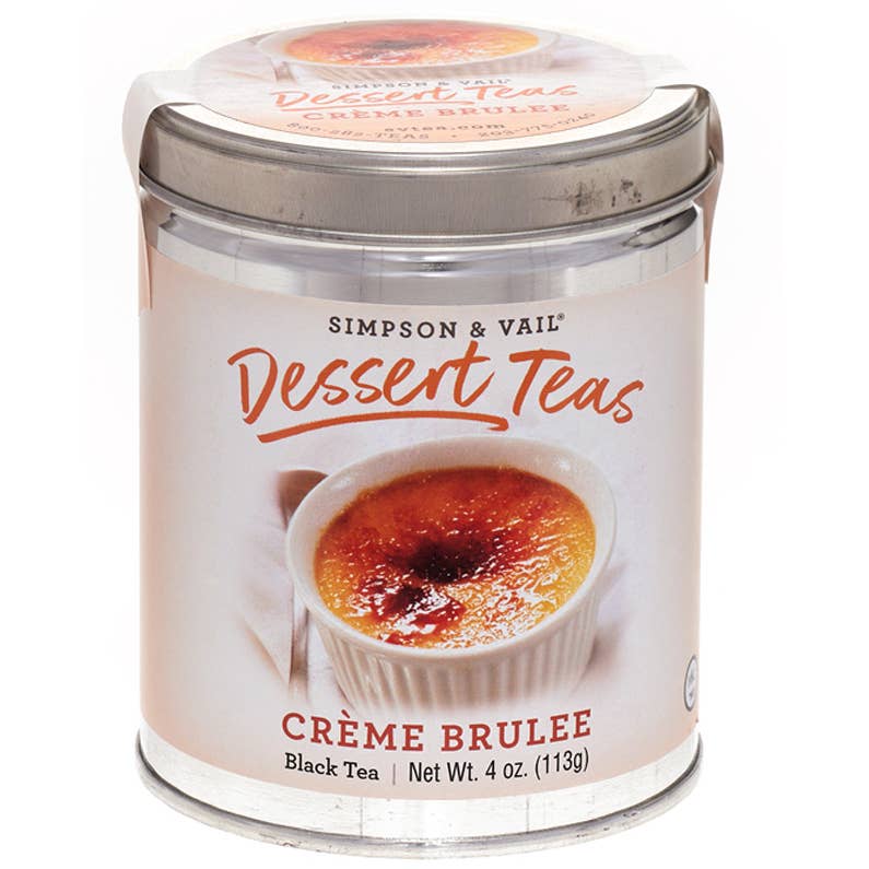 Simpson & Vail - Crème Brulee Black Dessert Tea - 4 Ounce Tin