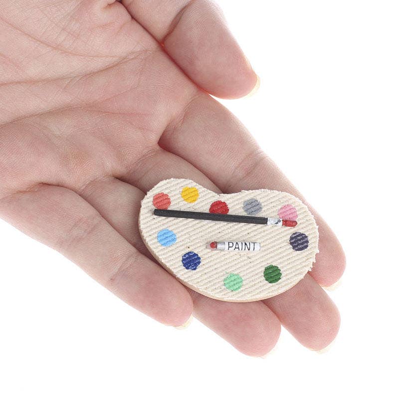 Factory Direct Craft - 2"  Dollhouse Miniature Paint Palette