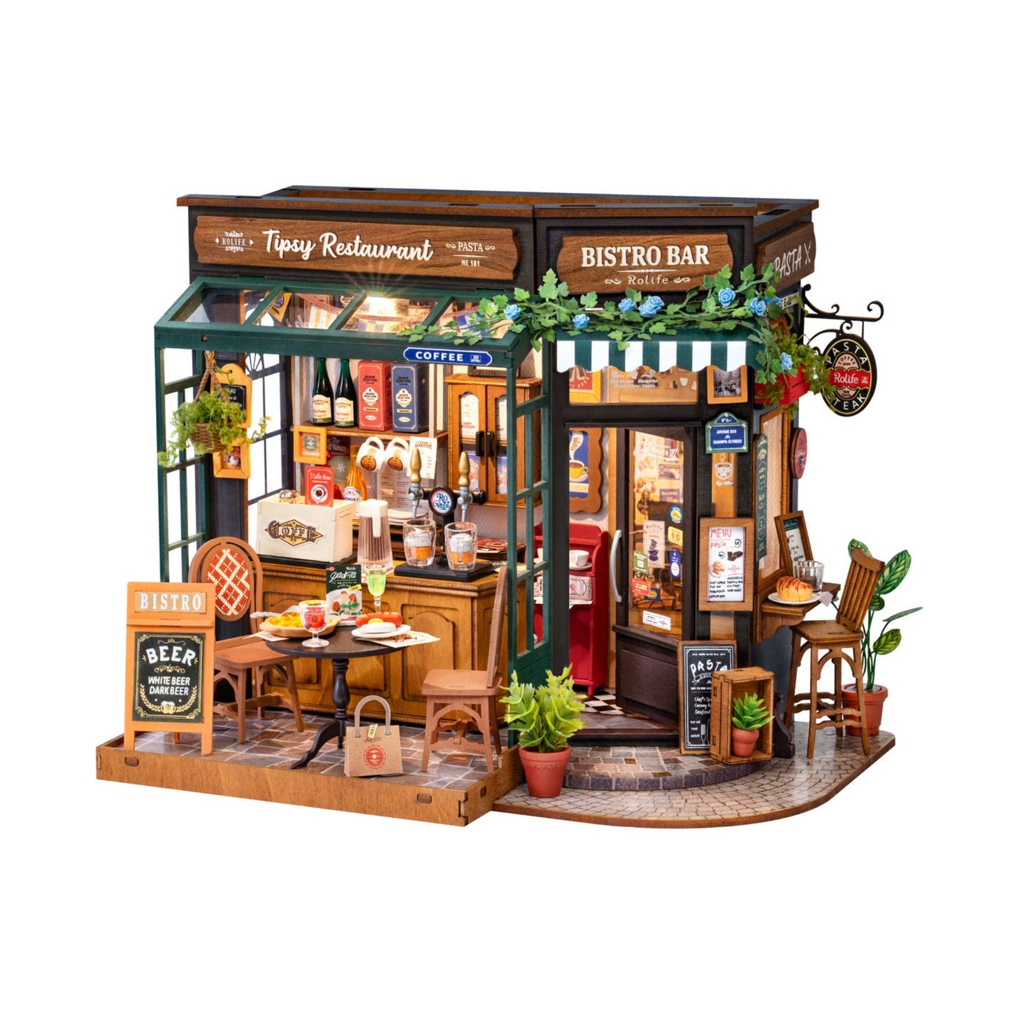 Hands Craft - DIY Miniature House Kit: Tipsy Restaurant