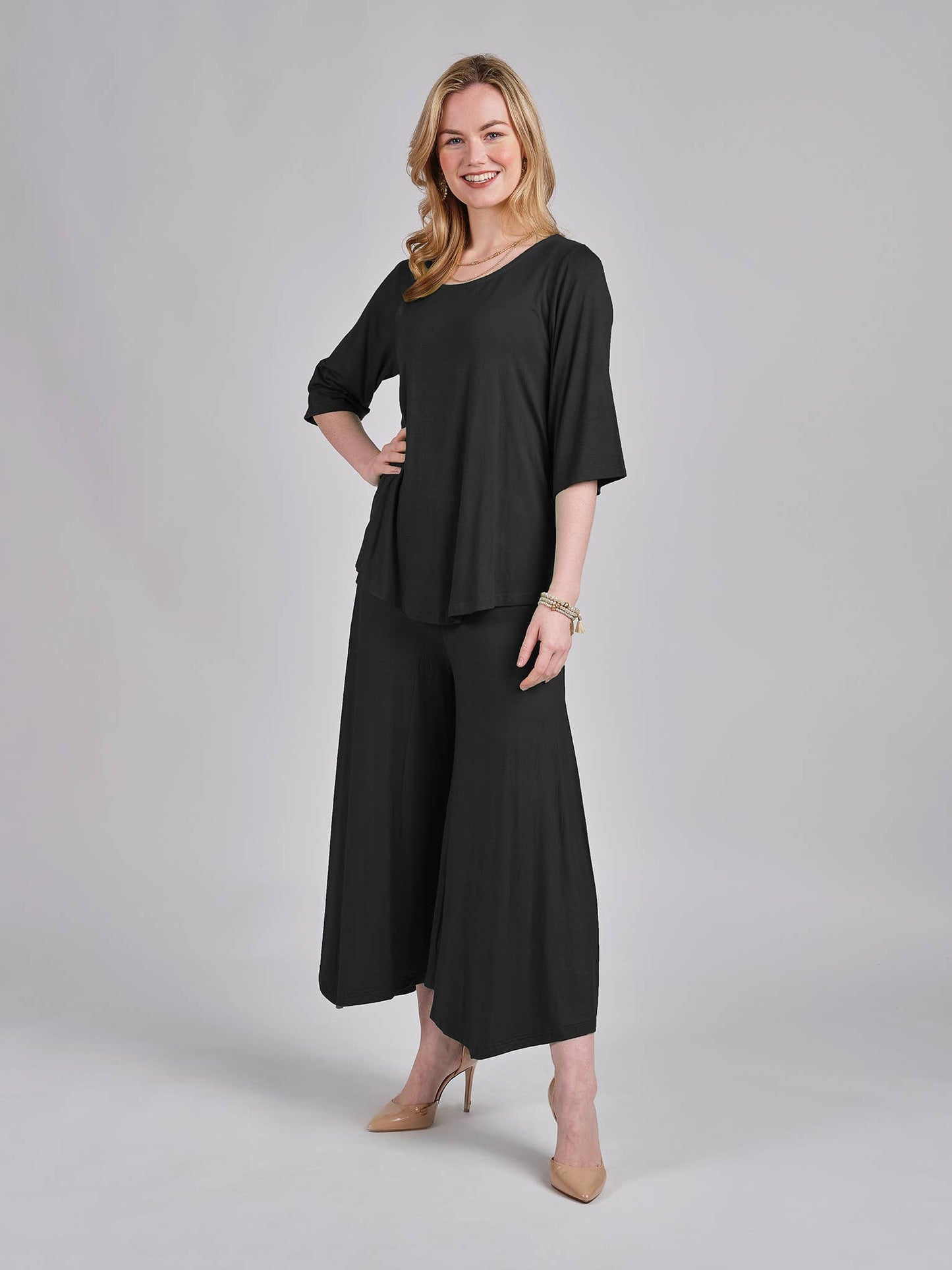Windhorse Trading Inc - Wide-leg silhouette and Side-Slit.  NP61