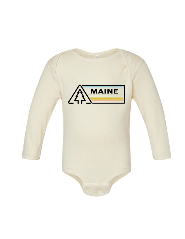 MT Brand Apparel - Tri Pine   - Custom - Baby Long Sleeve One Piece