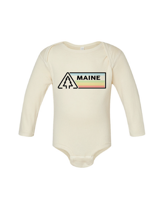 MT Brand Apparel - Tri Pine   - Custom - Baby Long Sleeve One Piece