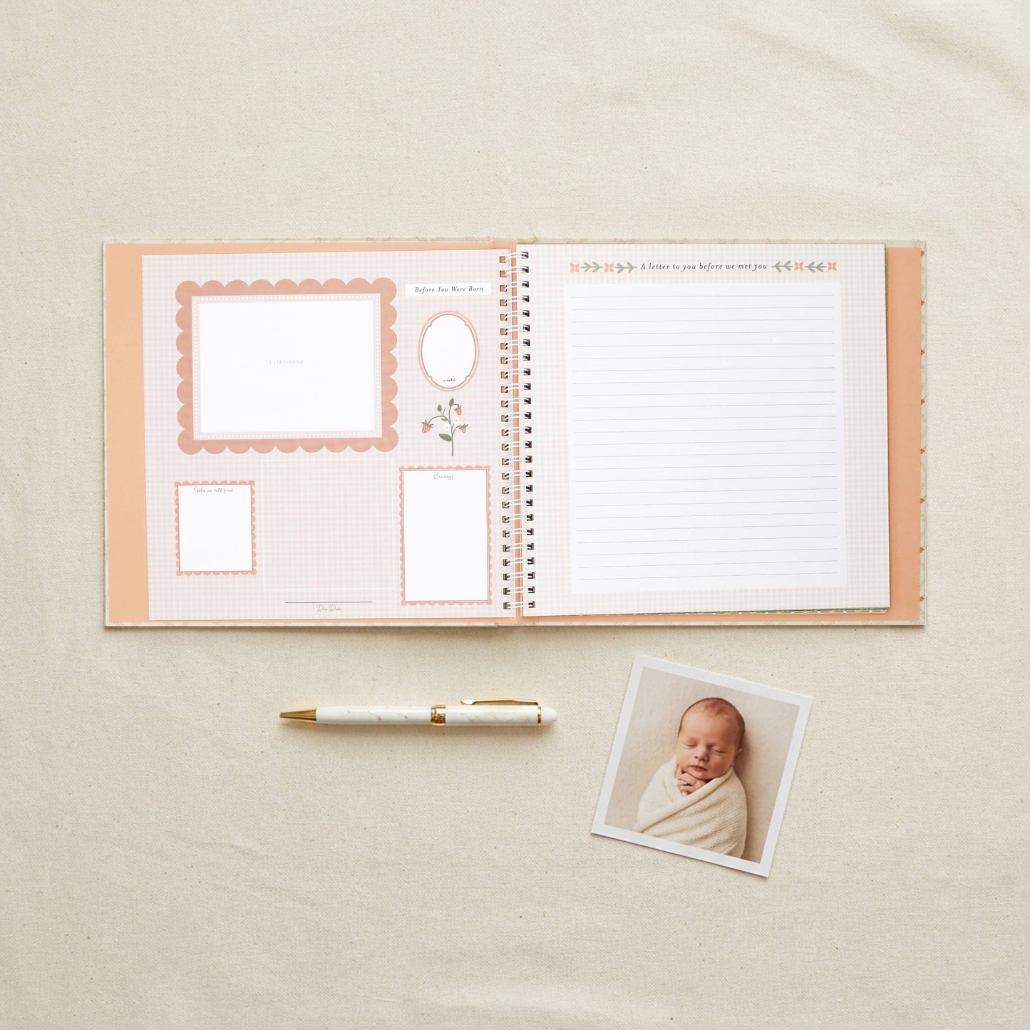 Lucy Darling - Cottage Garden First Year Baby Memory Book