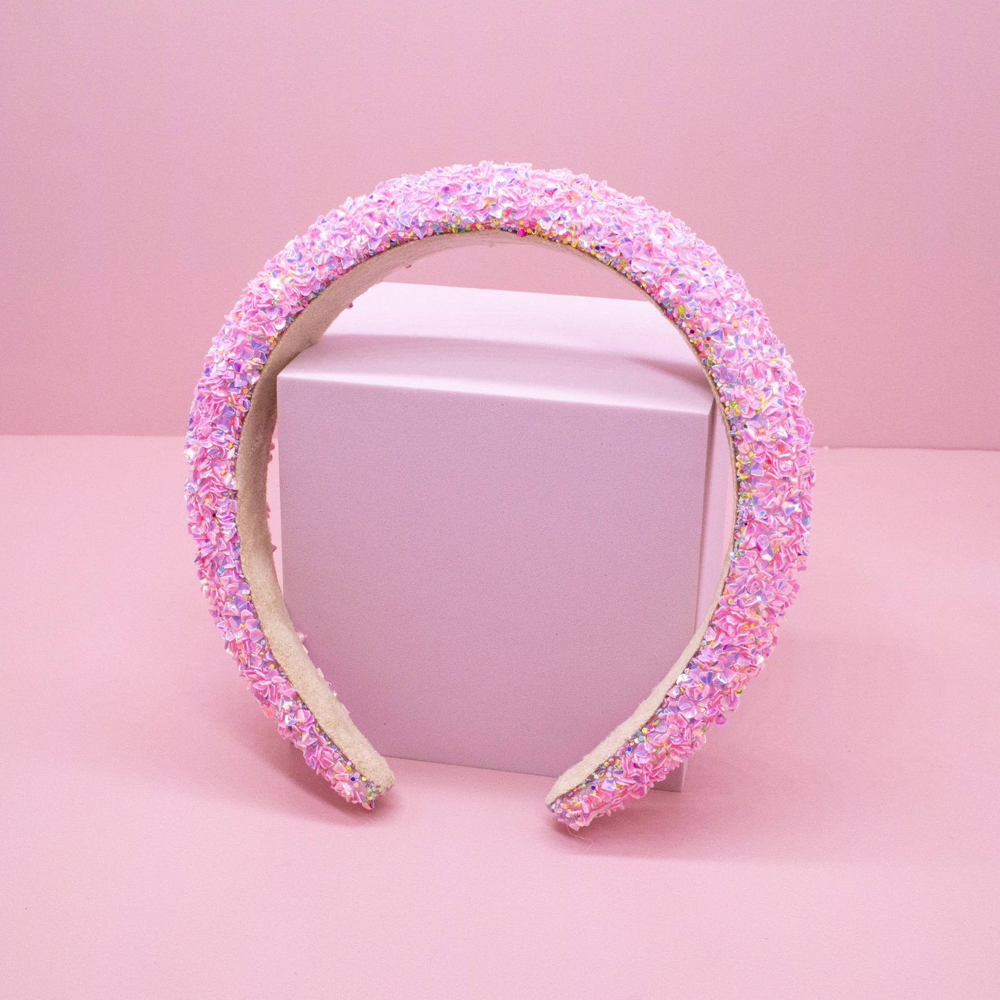 Frog Sac - Kids Padded Headband - Chunky Sequin Hair Band