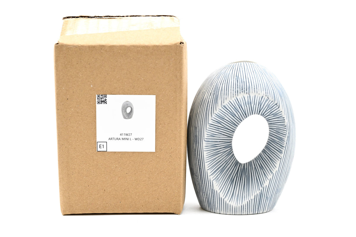 Art Floral Trading LLC - 411W27 ARTURA MINI L - Handcrafted Porcelain Vase