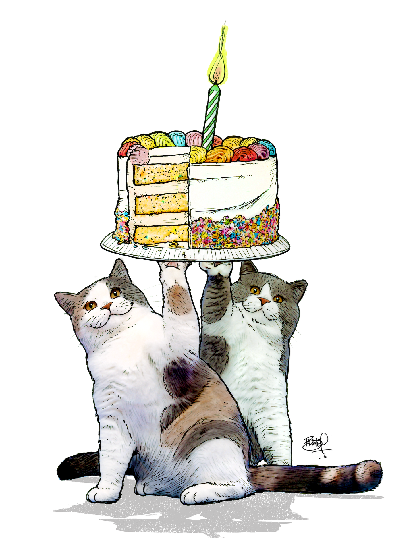 Shawn Braley Illustration - Served with a Smile #290
