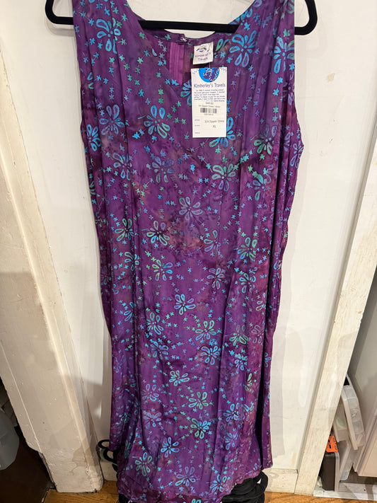 3/4 Zipper Dress Purple