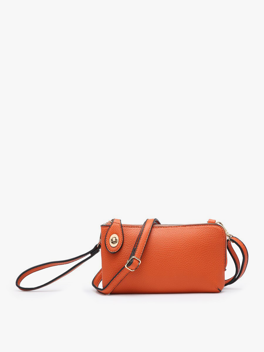 Jen & Co. - M1818 Kendall Crossbody/Wristlet w/ Twist Lock Closure